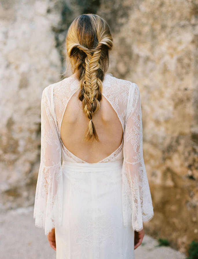 Coiffures de mariée avec tresses